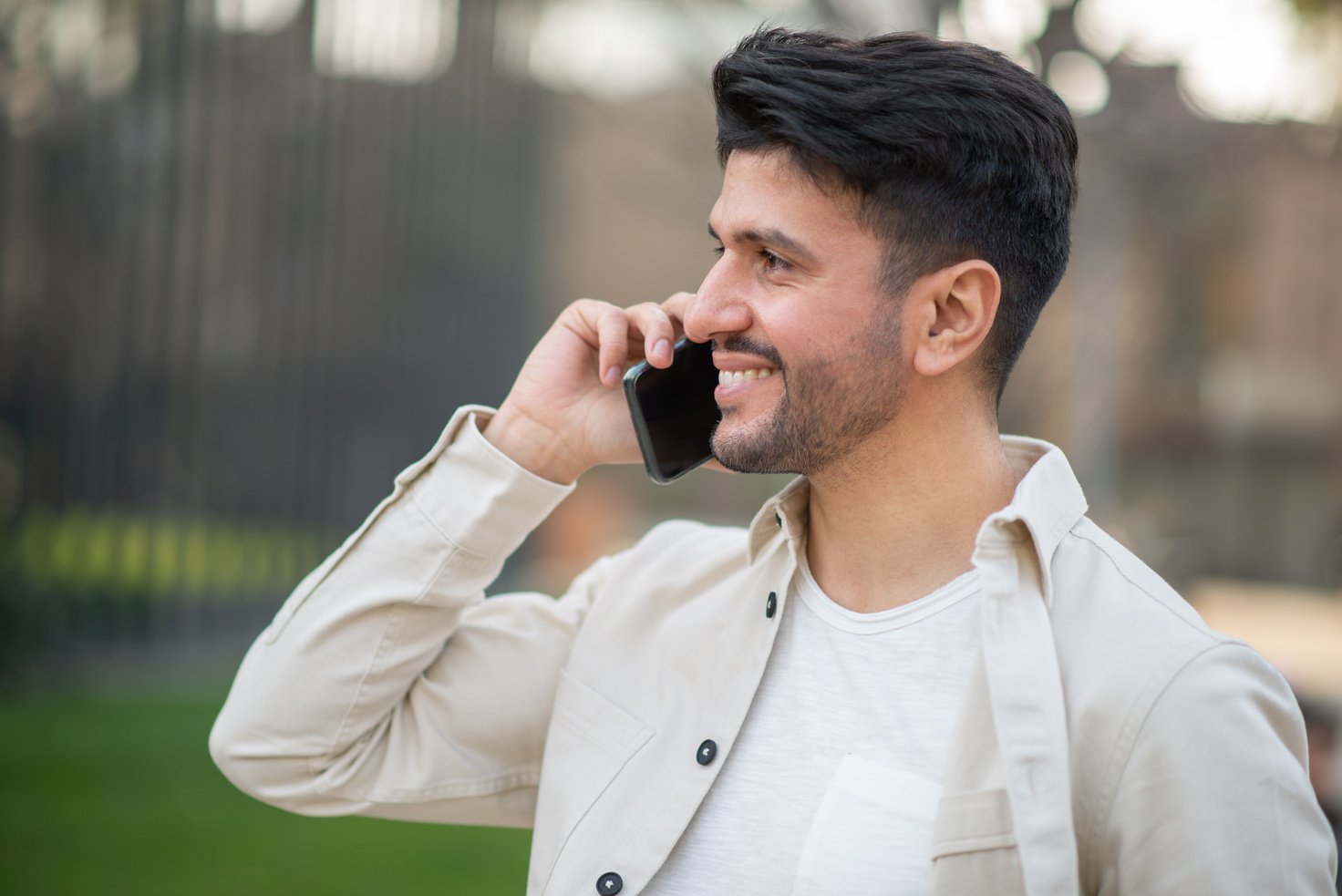 Man Talking on the Phone