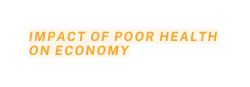 Impact of poor health on economy